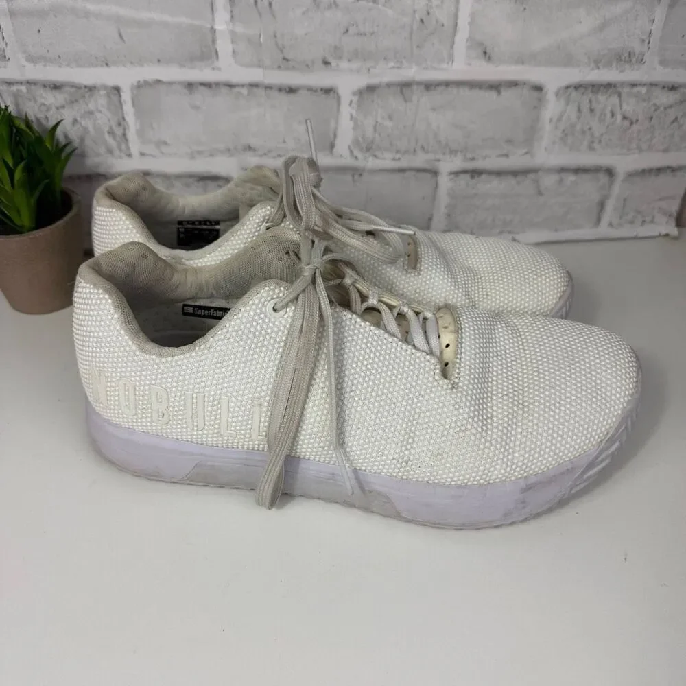 NOBULL Training Sneakers White Size Mens 12 Womens 13.5